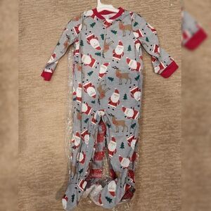 Carter's 2 Pajama set Christmas Santa and Striped Onesie Just One You 2T
